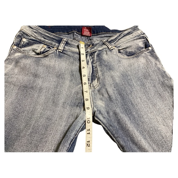 Ling Collection Women’s Blue Jeans Medium Rise Pre-Washed 5 Pockets Size 13/14 - Picture 7 of 15